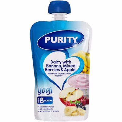 PUR PUREE YOG BAN/BER&APP 110ML