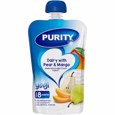 PUR PUREE YOG PEAR&MANGO 110ML