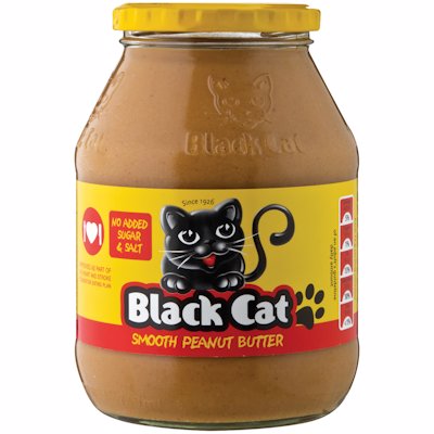 BLACK CAT SMOOTH PEANUT BUTTER NO SUGAR ADD 800GR