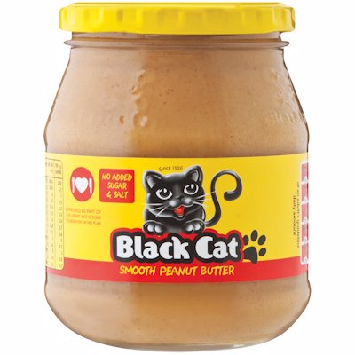 BLACK CAT SMOOTH PEANUT BUTTER NO SUGAR ADD 400GR