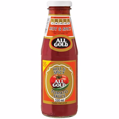 ALL GOLD TOMATO SAUCE HOT & SPICY 350ML