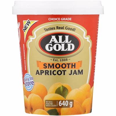 ALL GOLD SMOOTH APRICOT JAM 640GR