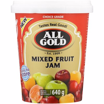 ALL GOLD MIXED FRUIT JAM 640GR