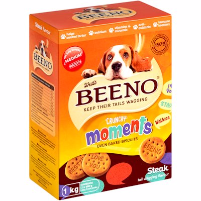 BEENO DOG BISCUIT STEAK LARGE 1KG