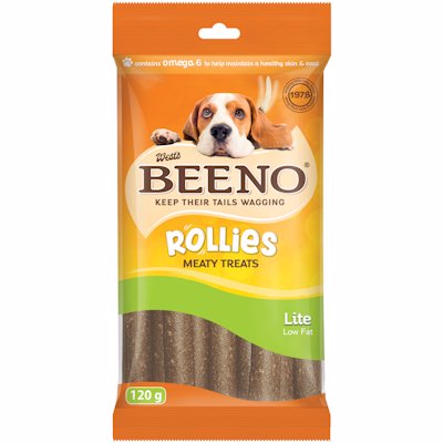 BEENO ROLLIES MEATY TREATS LITE 120GR