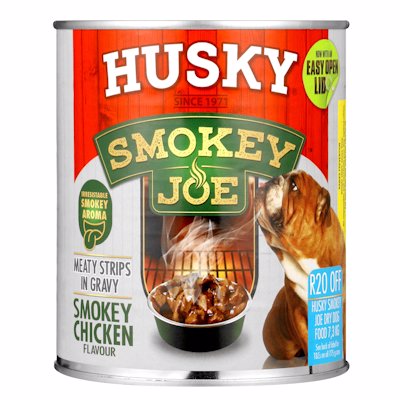 HUSKY SMOKEY JOE SMOKEY CHICKEN FLAVOUR 775GR