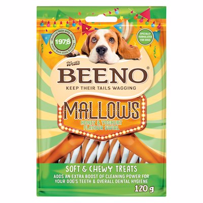 BEENO TREAT MALLOWS HONEY & YOGHURT FLAVOUR 120GR