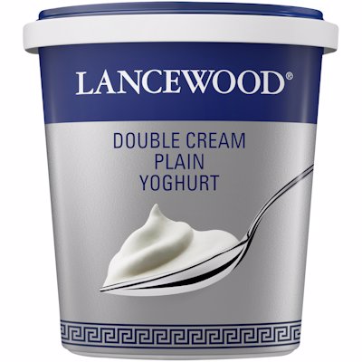 LANCEWOOD DOUBLE CREAM PLAIN YOGHURT 1LT