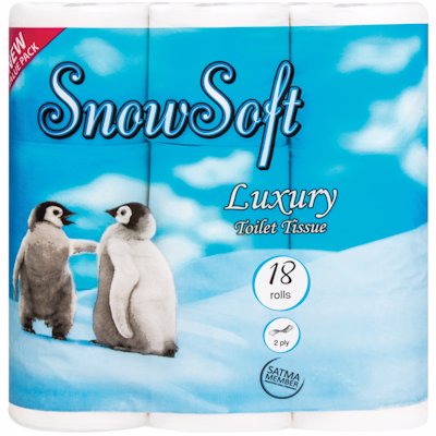 SNOWSOFT TOILET TISSUE WHITE 2 PLY 18'S