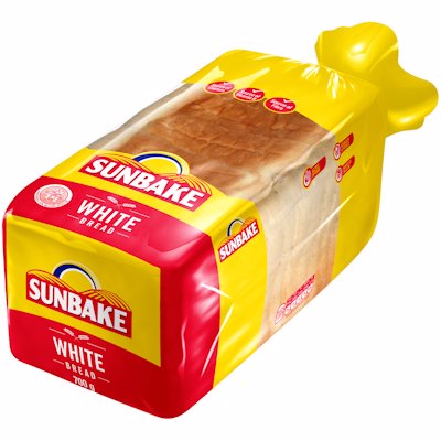 SUNBAKE SLICED WHITE BREAD. 700GR