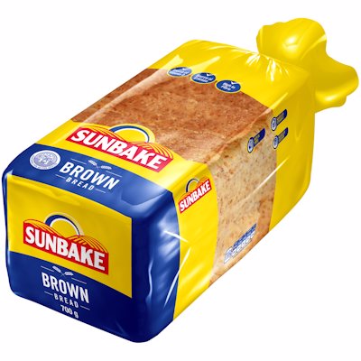 SUNBAKE EVERYDAY SLICED BROWN BREAD 700GR