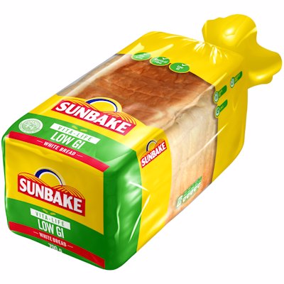 SUNBAKE SLICED VITA-LIFE LOW GI WHITE BREAD 700GR