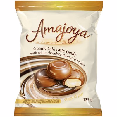 AMAJOYA CAFE LATTE WHITE CHOCOLATE CANDY 125GR