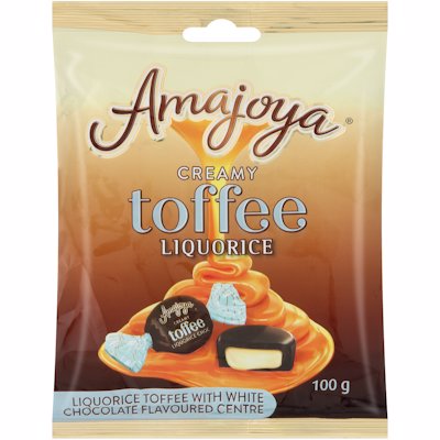 AMAJOYA TOFFEE LIQUORICE 100GR