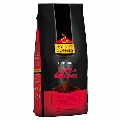 HOUSE OF COFFEES GROUND DARK & DELICIOUS 250GR