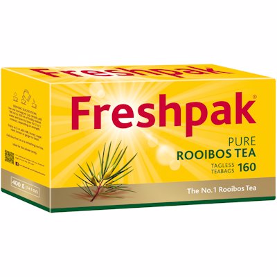 FRESHPAK ROOIBOS TAGLESS TEA BAGS 160'S