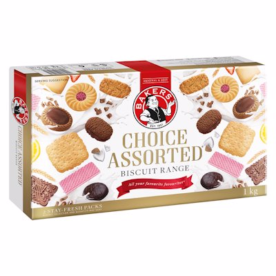 BAKERS CHOICE ASSORTED BISCUITS 1KG