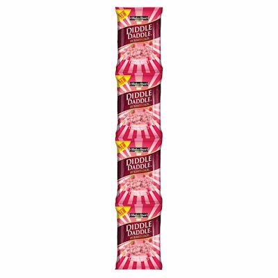 DIDDLE DADDLE POPCORN STRAWBERRY STRIPS 88GR