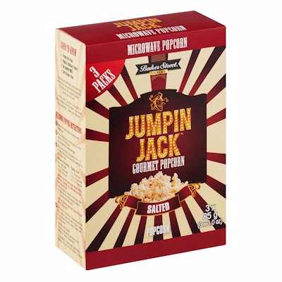 JUMPING JACK MICROWAVE POPCORN SALTED 255GR