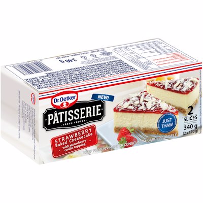 DR OETKER FROZEN CHEESE CAKE STRAWBERRY 340G