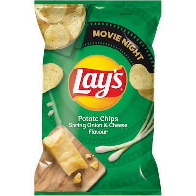 LAY'S SPRING ONION & CHEESE FLAVOUR 120GR