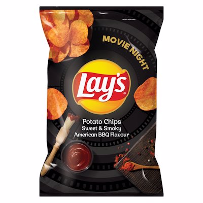 LAY'S SWEET & SMOKY AMERICAN BBQ 120GR