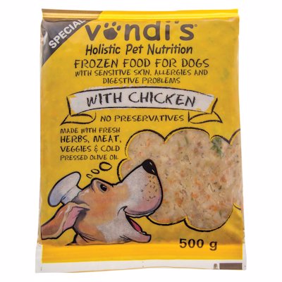 VONDI'S FROZEN DOG SPECIAL CHICKEN 500G