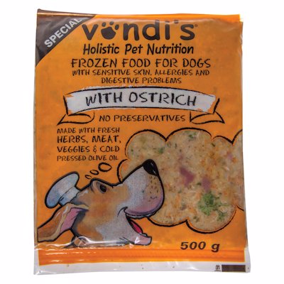 VONDI'S DOG SPECIAL OSTRICH 500G