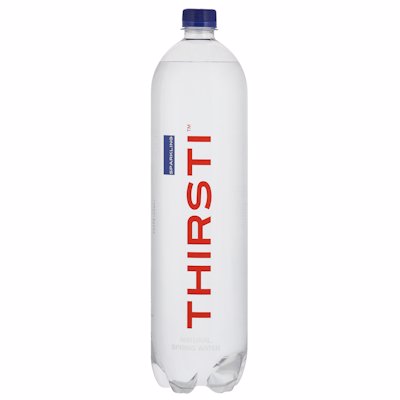 THIRSTI NATURAL SPRING WATER SPARKLING 1.5LT