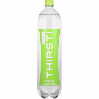 THIRSTI LEMON FLAVOURED SPARKLING WATER 1.5LT