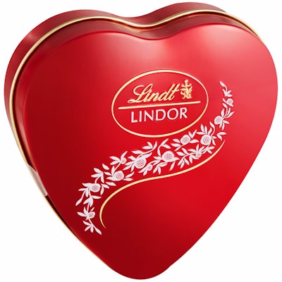 LINDT CHOCOLATE HEART TIN 50GR