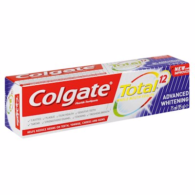 COLGATE TOOTHPASTE TOTAL ADVANCED WHITENING 75ML