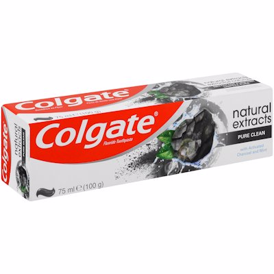 COLGATE NATURAL EXTRACTS WITH CHARCOAL 75ML