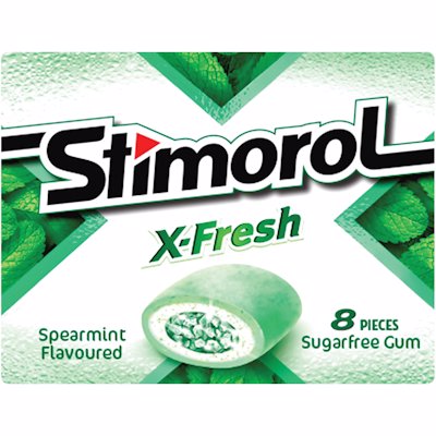 STIMOROL SUGARFREE GUM  SPEARMINT 16GR