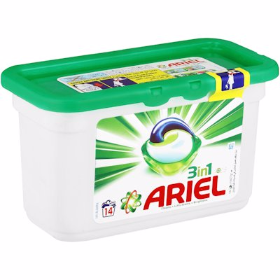 ARIEL 3 IN 1 AUTO CAPSULES 14'S