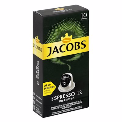 JACOBS ESPRESSO 12 RISTRETTO CAPSULES 10'S