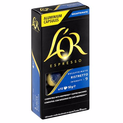 L'OR ESPRESSO RISTRETTO DECAF CAPSULES 10'S