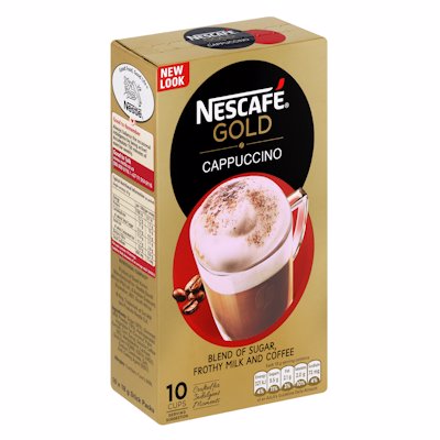 NESCAFE GOLD CAPPUCCINO SWEETENED STICKS 10'S