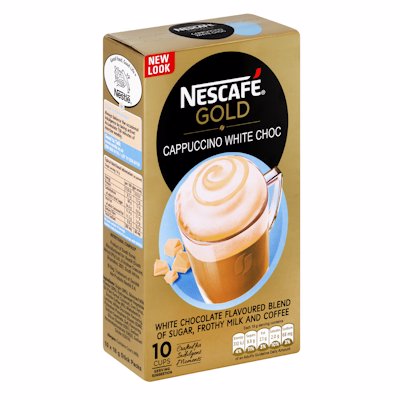 NESCAFE CAPPUCCINO WHITE CHOCOLATE STICKS 10'S