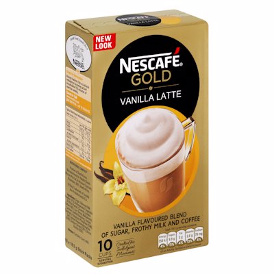 NESCAFE GOLD VANILLA LATTE 10'S