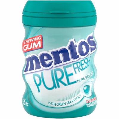 MENTOS GUM WINTERGREE + GREEN TEA EXTRACT 1'S