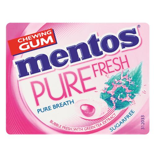 MENTOS BUBBLEGUN FRESH + GREEN TEA EXTRACT 1'S