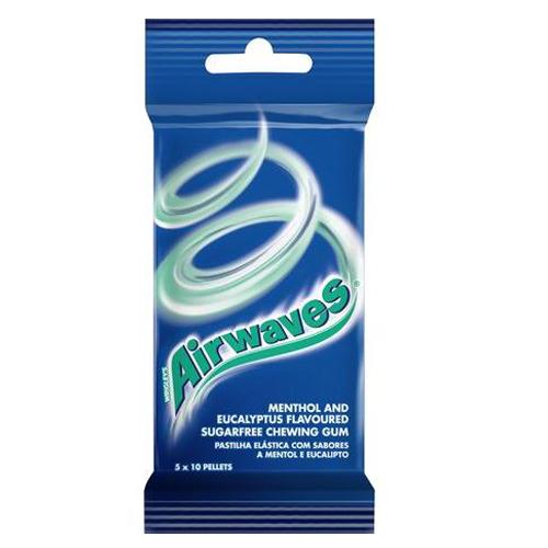 AIRWAVES MENTHOL & EUCALYTUS SUGAR FREE 5'S