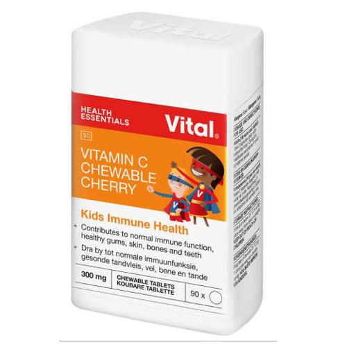 VITAL HEALTH VITAMIN C CHEWABLE CHERRY 90'S