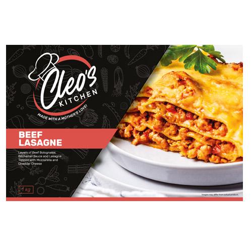 CLEO'S KITCHEN BEEF LASAGNE 1KG