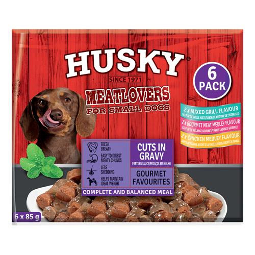 HUSKY GOURMET CUTS IN GRAVY 6 PACK 6'S