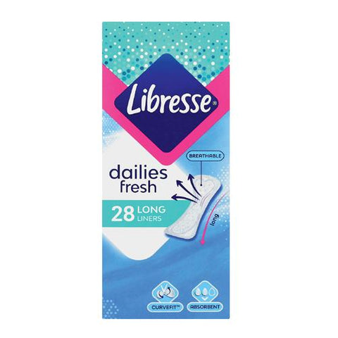 LIBRESSE DAILIES FRESH LONG LINERS 28'S