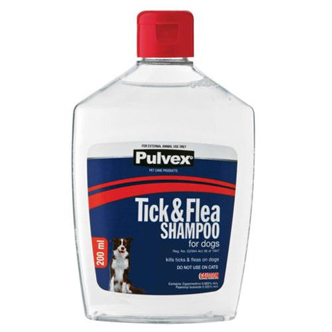 PULVEX TICK & FLEA SHAMPOO FOR DOGS 200ML