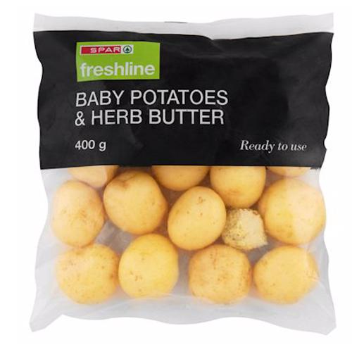 FRESHLINE BABY POTATO & HERB BUTTER 400GR