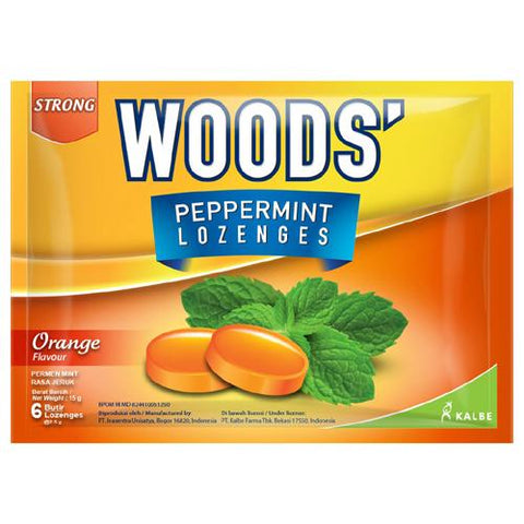 WOODS LOZENGES ORANGE 6'S